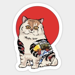 Persian Cat Yakuza Sticker